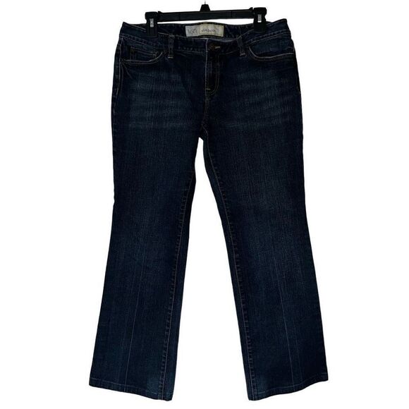 Ann Taylor LOFT slim boot cut blue jeans 10 - Picture 2 of 4